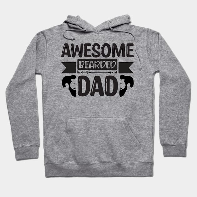 Awesome Bearded Dad Hoodie by Cassomoda